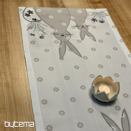 Manteles y pañuelos bordados blanco LIEBRE