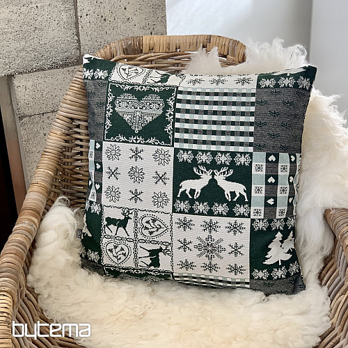 Funda tapiz navideño VERDE CIERVO