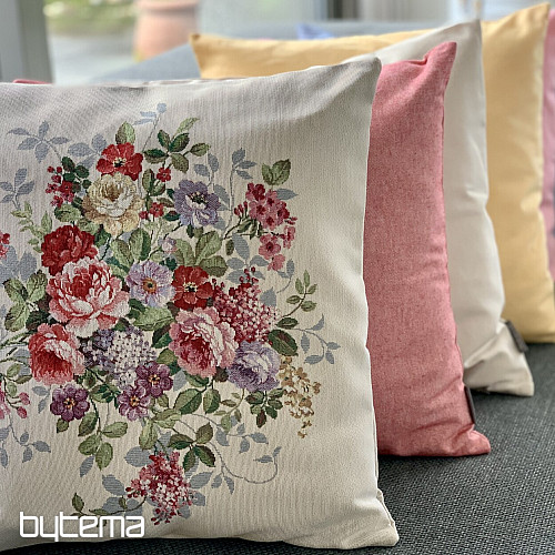 Funda de cojín tapiz RAMO DE FLORES
