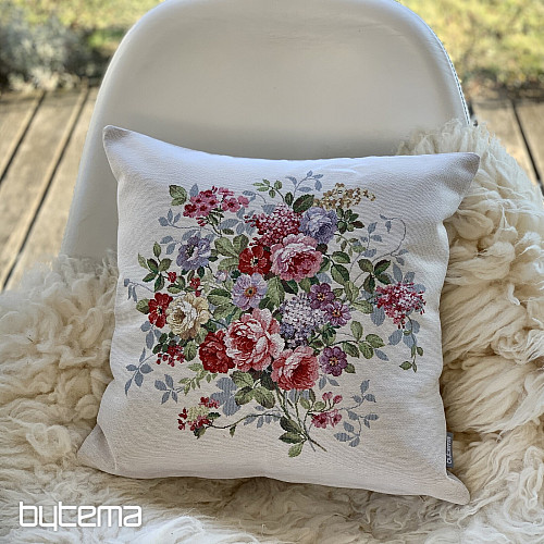 Funda de cojín tapiz RAMO DE FLORES