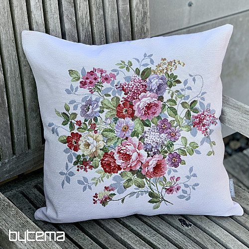 Funda de cojín tapiz RAMO DE FLORES