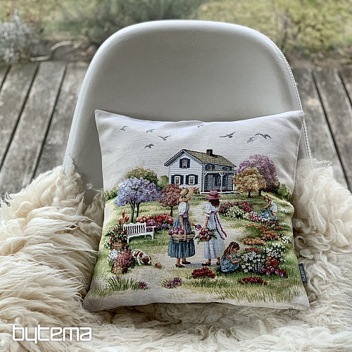 Funda de cojín tapiz JARDÍN DEL PARAÍSO