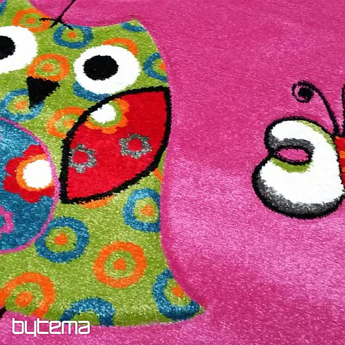 Alfombra infantil OWL y OWL rosa