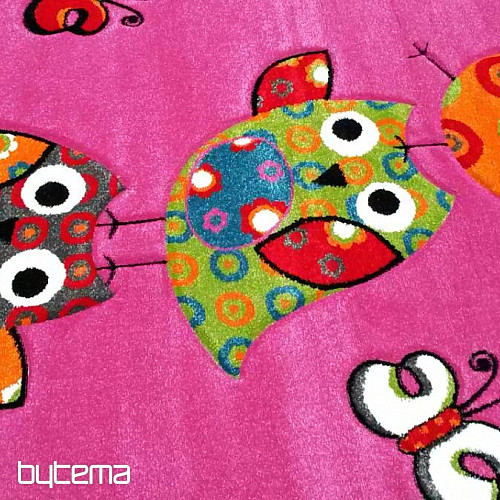 Alfombra infantil OWL y OWL rosa