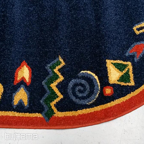 Alfombra ovalada MODERNA 130x240 azul oscuro