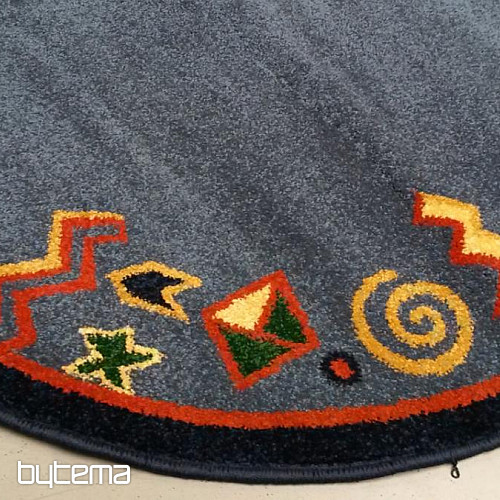 Alfombra ovalada MODERNA 130x240 azul