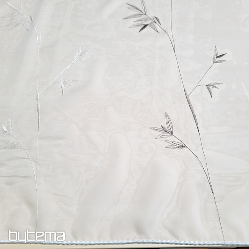 Cortina bordada de lujo GERSTER 11757 blanco