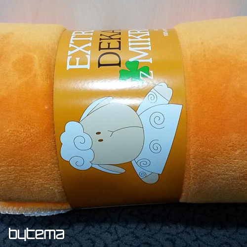 manta de microfibra SOFT SHEEP naranja