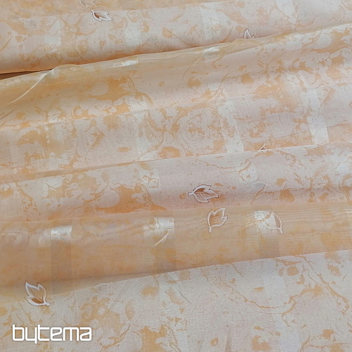Cortina de miel con hojas.