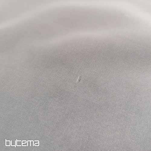 Cortina de gasa blanca con bordado verde-beige