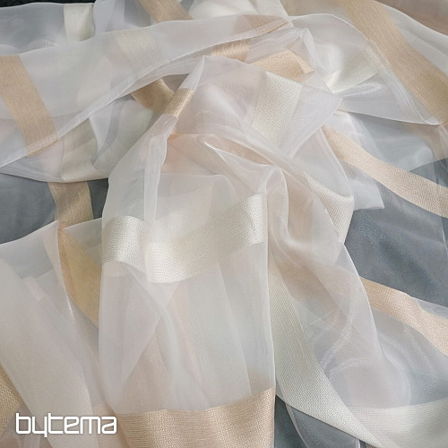 Cortina voile RAYAS ORO