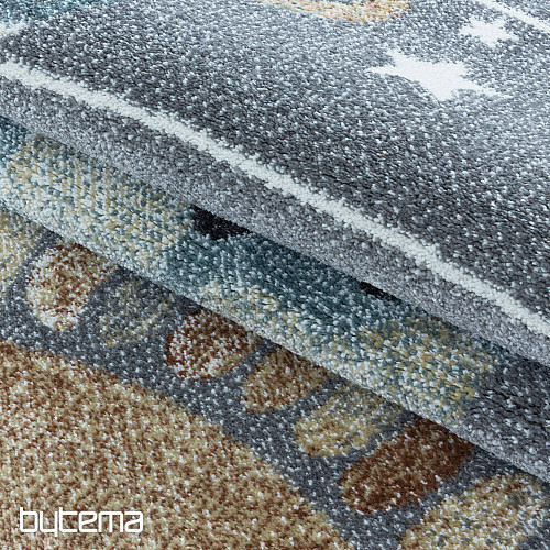 Alfombra infantil de lujo FUNNY universo gris