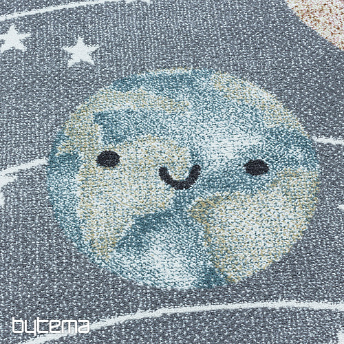 Alfombra infantil de lujo FUNNY universo gris