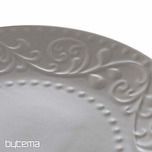 Plato de postre RELIEVE GRIS 21x2.5cm gris