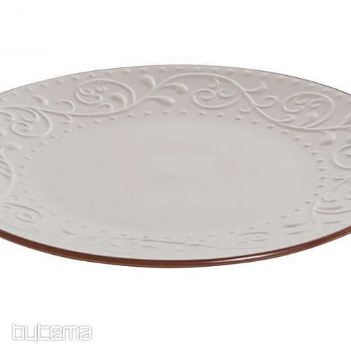 Plato llano RELIEVE BEIGE 27,5x2cm beige
