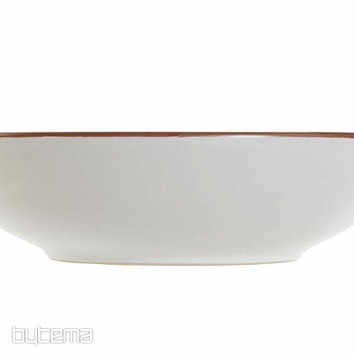 Plato hondo RELIEVE BLANCO 20,5x5cm blanco