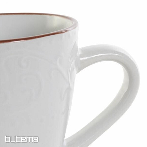 Taza WHITE RELIEF 325ml blanco