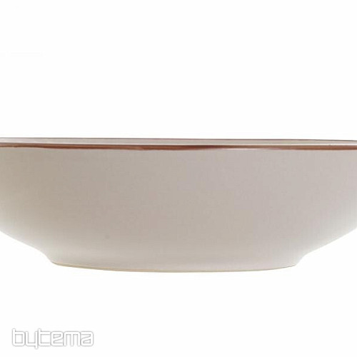 Plato hondo RELIEVE BEIGE 20,5x5cm beige