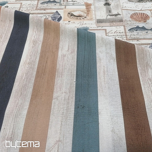 Tela decorativa Rayas del océano