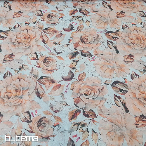 Tela decorativa navideña Flores de la armonía
