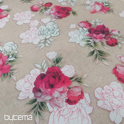 Tela decorativa Rosa Geraldine 3D