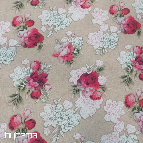 Tela decorativa Rosa Geraldine 3D