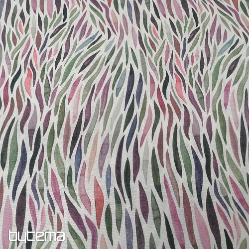 Tela decorativa Izaro verde-morado