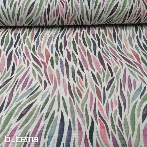 Tela decorativa Izaro verde-morado