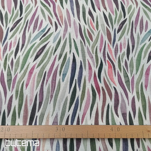 Tela decorativa Izaro verde-morado