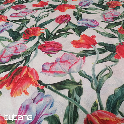 Tela decorativa Tulipanes peludos
