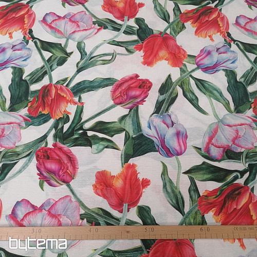 Tela decorativa Tulipanes peludos