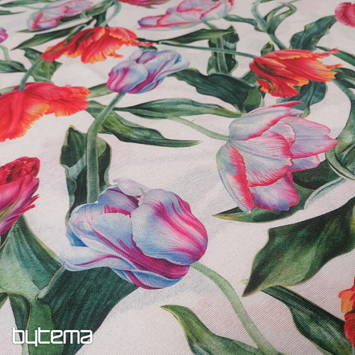 Tela decorativa Tulipanes peludos
