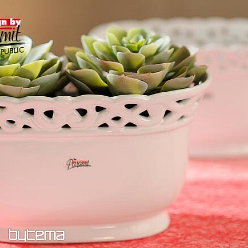 Jardinka encaje blanco 24 cm