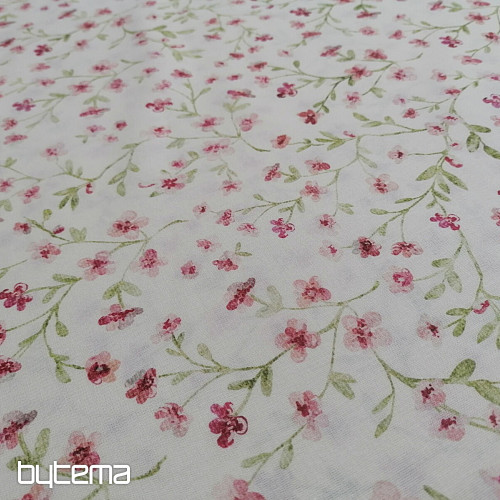Tela de algodón rosa mini sakura