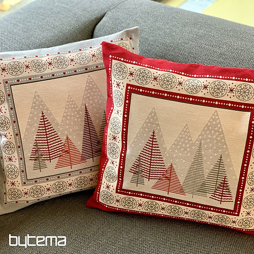 Funda tapiz navideño ARBOLES ROJOS