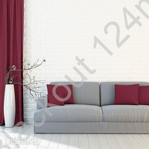 Tela decorativa BLACKOUT para cortinas burdeos 124