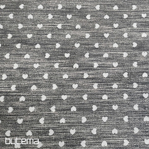 Tela decorativa Naira corazones gris oscuro