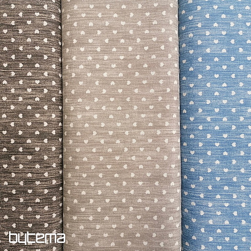 Tela decorativa Naira corazones azul