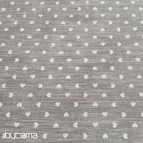 Tela decorativa Naira corazones gris