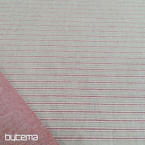 Tela decorativa Rayas Iris - burdeos 65