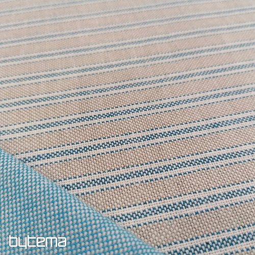 Tela decorativa Rayas iris - azul 77