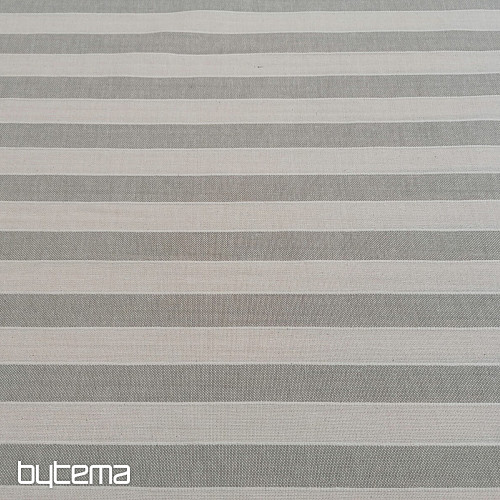 Tela decorativa Trebol rayas - beige 2 cm 50