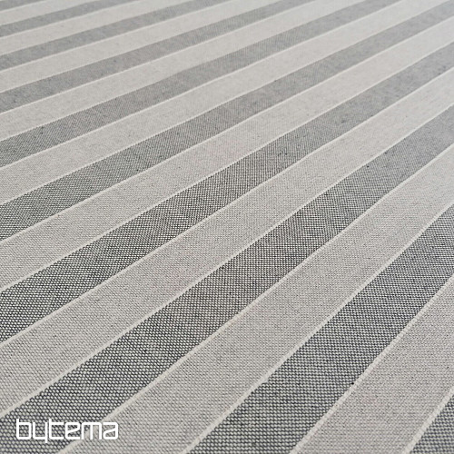 Tela decorativa Trebol rayas - gris 2 cm 72
