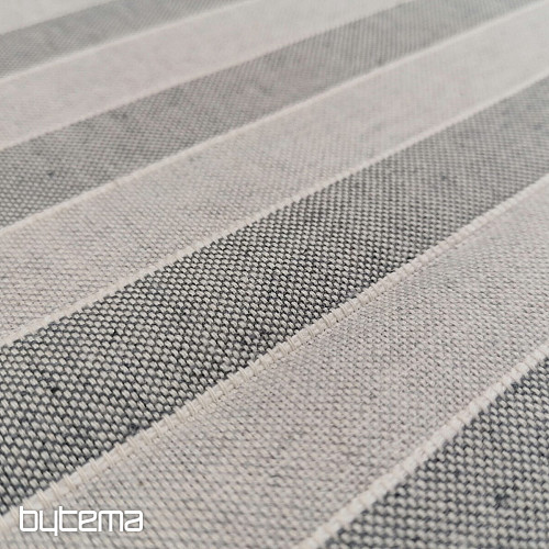 Tela decorativa Trebol rayas - gris 2 cm 72