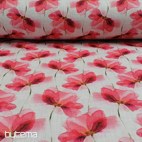 Tela decorativa Flores rojas