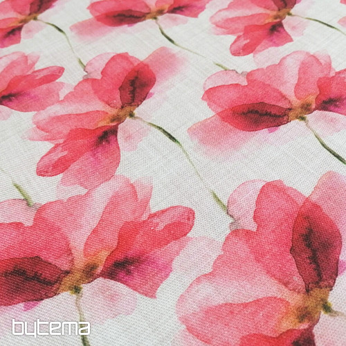 Tela decorativa Flores rojas