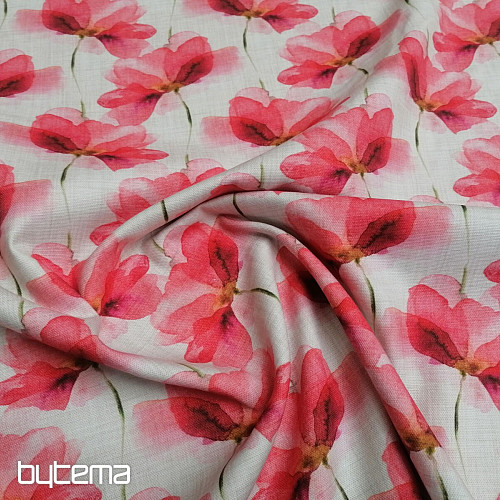 Tela decorativa Flores rojas