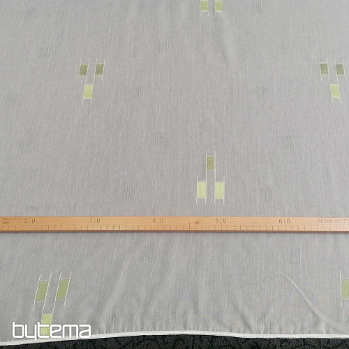 Cortina de gasa 12106/180/04 estampado verde