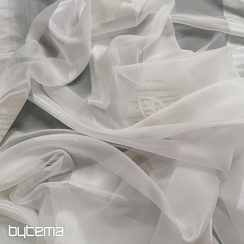 Cortina de voile crema pétalos beige - 731/300