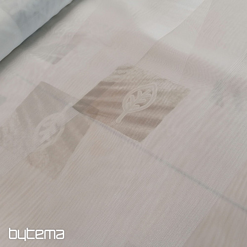Cortina de voile crema pétalos beige - 731/300